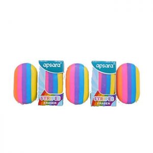Apsara Stripes Eraser (1 X 10 Unit Box)