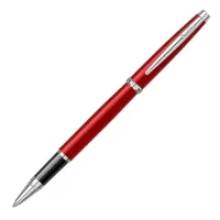 Scrikss Metropolis 800 Roller Ball Pen | Brass Body with Red Lacquer |Click Off Mechanism | For Writing Office Corporate Gifting