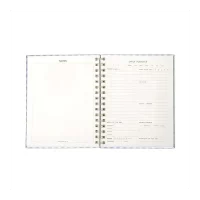 7mm Between the Lines Daily Planner (Blush & bloom), 150 pages, Wiro Hardbound, 17 x 21.5 cms, Schedule | Appointment | Journal | Notes | Menu of the day | Money & Exercise Tracker | Highlight of the day | 75 Days