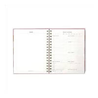 7mm Between the Lines Daily Planner (Blush & bloom), 150 pages, Wiro Hardbound, 17 x 21.5 cms, Schedule | Appointment | Journal | Notes | Menu of the day | Money & Exercise Tracker | Highlight of the day | 75 Days