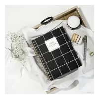 7mm Between the Lines Daily Planner (Square), 150 pages, Wiro Hardbound, 17 x 21.5 cms, Schedule | Appointment | Journal | Notes | Menu of the day | Money & Exercise Tracker | Highlight of the day | 75 Days