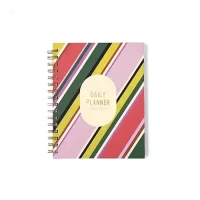 7mm Between the Lines Daily Planner (Retro glam), 150 pages, Wiro Hardbound, 17 x 21.5 cms, Schedule | Appointment | Journal | Notes | Menu of the day | Money & Exercise Tracker | Highlight of the day | 75 Days